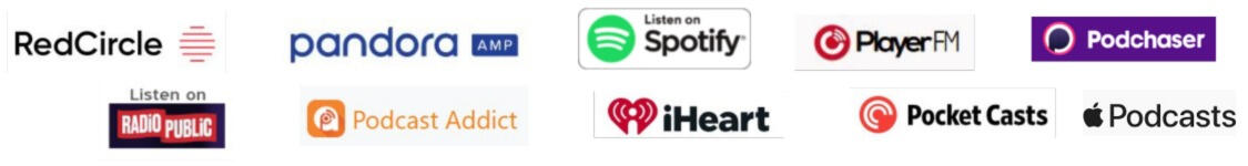 Podcast Platforms Listen to the podcast on these platforms